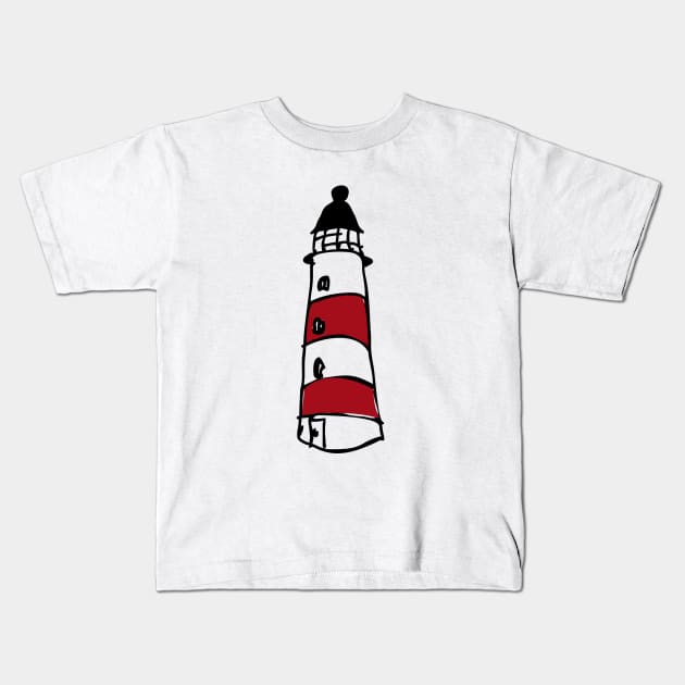 lighthouse Kids T-Shirt by Ljuko